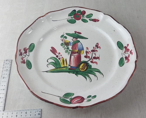 Ancien plat décor - plat,,