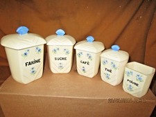 série de 5 pots à épices