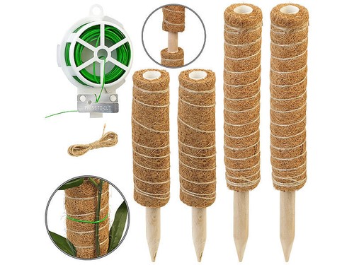 Tuteurs fibre coco - 4 tuteurs, en