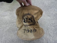US 1917 Seau en Toile a Eau de Campement Daté 1917