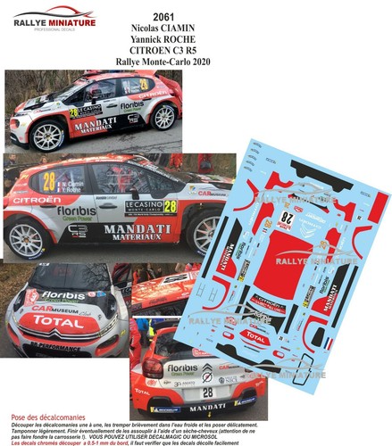 Decals ref 2061 citroen - ref,