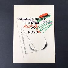 CPSM PORTUGAL 1974 MFA REVOLUCAO A CULTURA E A LIBERDADE M. Pevez Cartao Postale