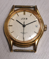 Montre Mécanique Homme JYB ANTICHOC Antimagnetic 17 Rubis Date . Vintage Watch