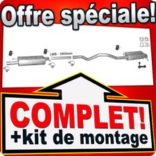 Échappement pour VW T5 TRANSPORTER V 2.5 TDI LWB-Long 2003-2009 Silencieux