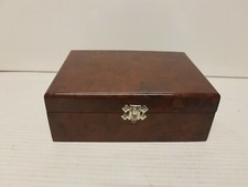 Boîte À Bijoux En Vrai Bois De Noyer Luxe Unique Neuve Avec Boîte