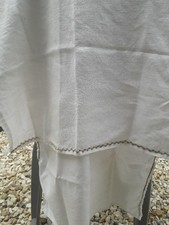 Lot 2 Anciens Torchons Fait Main  Coton Lin Environ 75cm X 51cm Et  58cm X 45 Cm