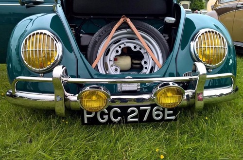 Phare grilles triple chrome - phare,