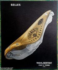 Cyclisme Vélo : SELLES "IDEALE" Tron & Berthet Eure Rare catalogue Pub. ca 1930