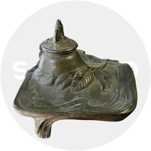 Encrier tripode art nouveau - art, en