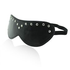 BANDEAU CLOUS YEUX MASQUE CUIR BONDAGE BDSM SEXY LEATHER FETISH MASK WOMAN