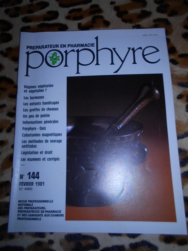 Revue porphyre préparateur - porphyre,,