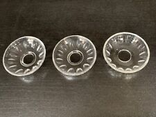 3 bobèches en cristal -