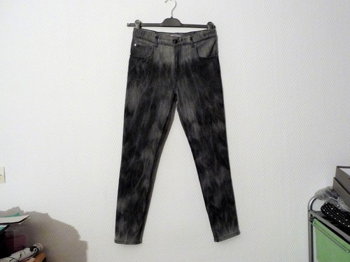 Pantalon jean noir - pantalon/,