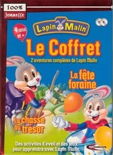 JEU PC EVEIL ENFANTS 4 ANS : LAPIN MALIN : LA FETE FORAINE + LA CHASSE AU TRESOR