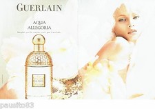 PUBLICITE ADVERTISING 116  2010  Guerlain (2p)  parfum  Aqua  Allegoria