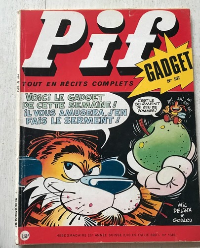 Magazine pif gadget ancien - ancien, n°