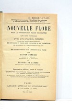 LIVRE ANCIEN BONNIER LAYENS NOUVELLE FLORE TABLEAUX ILLUSTRATIONS 1921