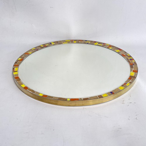 Miroir mural rond vintage - miroir,