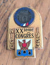 Insigne XXème Congrès Nice 1953 Les Fils des Tués Drago Olivier Metra /A123