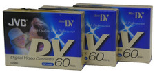 LOT 3 K7 MiniDV JVC 60mn