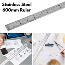 60cm Règle Acier Inoxydable