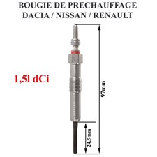 Bougie de préchauffage pour