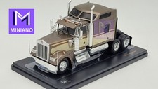 CAMION TRACTEUR KENWORTH W900 BEIGE/MARRON METALLISE 1990 IXO MODELS 1/43ème