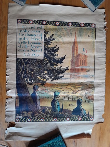 Affiche hansi alsace ww1 - affiche,