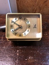 Ancien Reveil Jaz ORIC  Quartz Jaz Electronic Doré Couleur Or Année 70