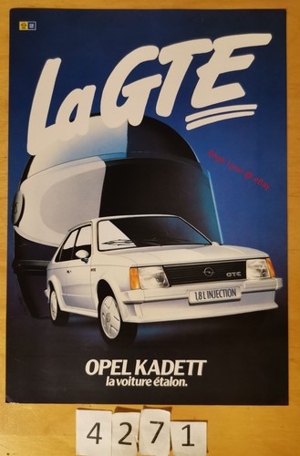 Opel kadett gte - prospectus, fr