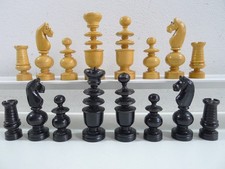 Jeu d'échecs  chess set yeux en verre échiquier type régence 1950 King 78 mm