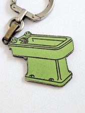 PORTE-CLES - Bidet Métal Émaillé AUGIS - ASBESTIC PORCHER Lyon 1960s - Vintage