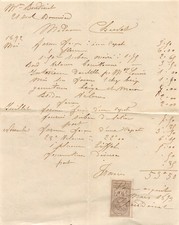 1899  FACTURE MME CHAUVET