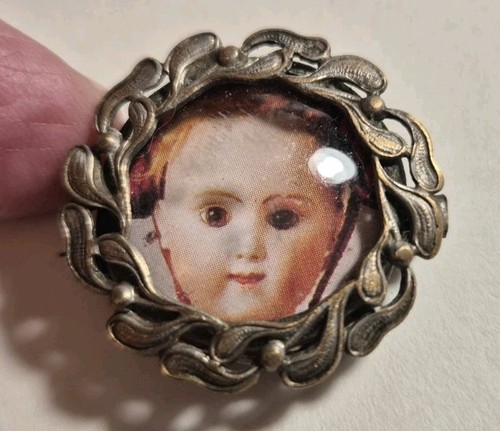 Broche ancienne miniature - , pour