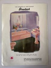 ▬► Publicité de 1956 Appareils Sanitaires STANDARD Paris - French ad Pub - 1240