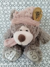 Peluche doudou ours Loris gris