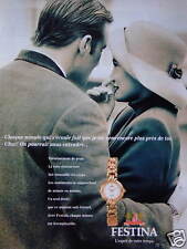 PUBLICITÉ MONTRES FESTINA L'ESPRIT DE VOTRE TEMPS
