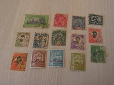 indochine    timbres  anciens    vers  1900   pour collection  