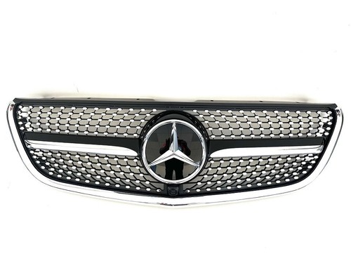 Calandre diamant chrome - diamant, noir