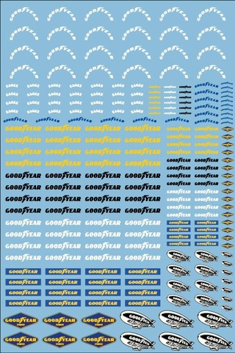Planche decals goodyear toutes - planche,