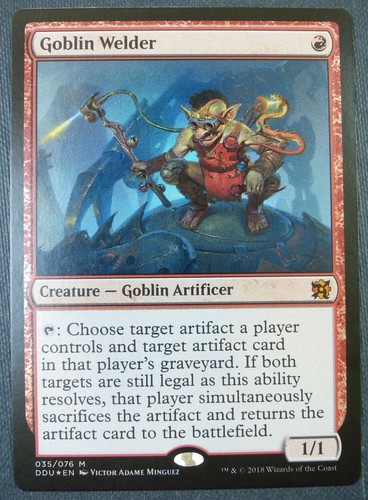 Mtg magic goblin welder foil - magic,