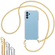 Collier (Chaîne en métal) pour Samsung Galaxy A13 4G Coque avec cordon Etui Case