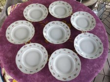 8 Assiette Creuse CNP Haute Porcelaine De Luxe Du Berry Décor Floral Coloré 23cm