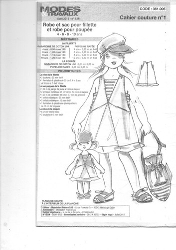 Patron enfant fille robe - robe, et