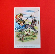 Enfants en carriole tirée par