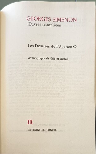 Georges simenon oeuvres - georges,