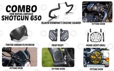 Pack combiné de 4 articles de protection moteur compatible avec "Royal Enfiel...