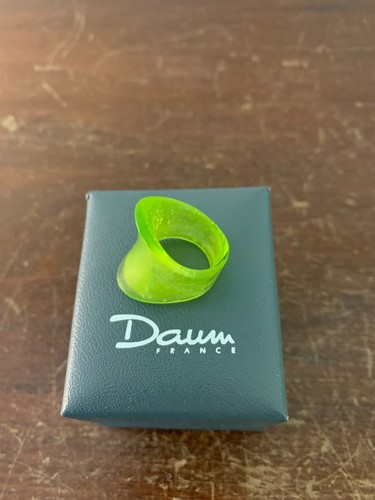 Bague jaune cristal daum - en, de