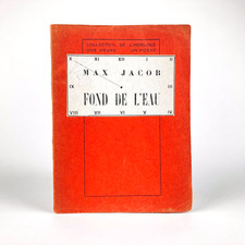 MAX JACOB : FOND DE L'EAU . CAHIERS LIBRES, L'HORLOGE, 1927 . EO [SURRÉALISME]