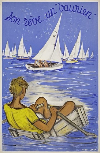 Affiche poster bateau paquebot - bateau,